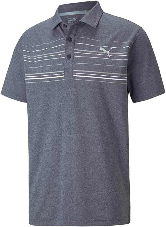 Puma MATTR Hazard Polo Navy/Heather/White