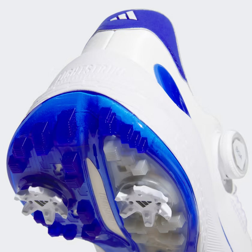 Adidas ZG23 Boa White/Blue Spiked Golf Shoes