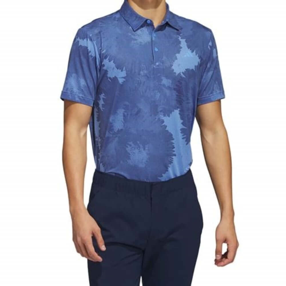 Adidas Flower Mesh Polo Blue Small