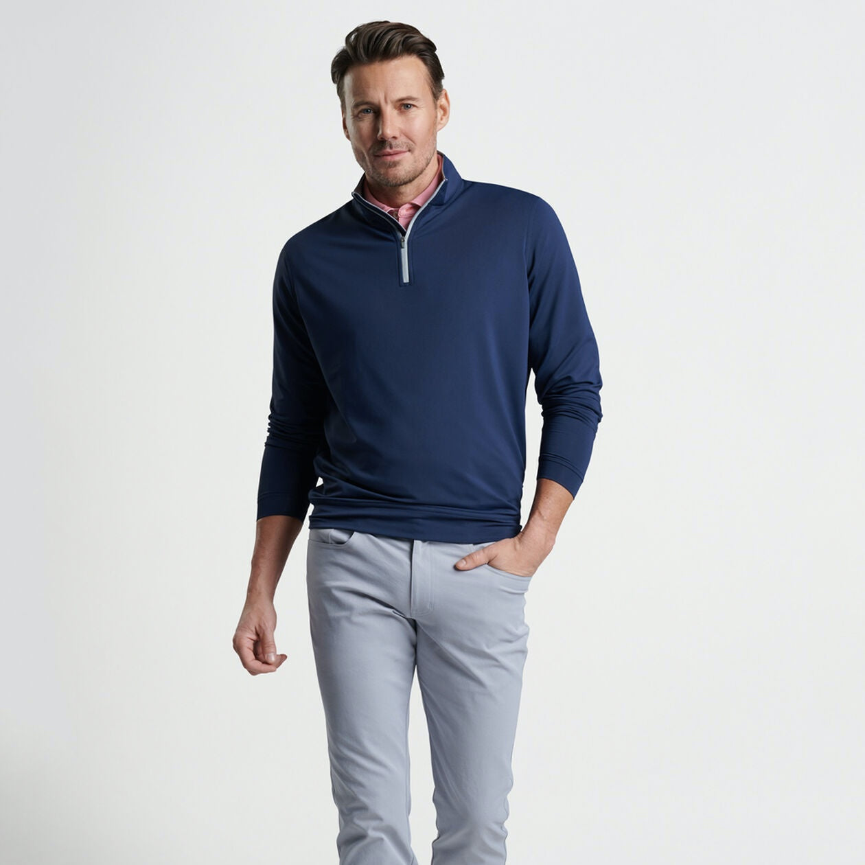 Peter Millar 1/4 zip Navy