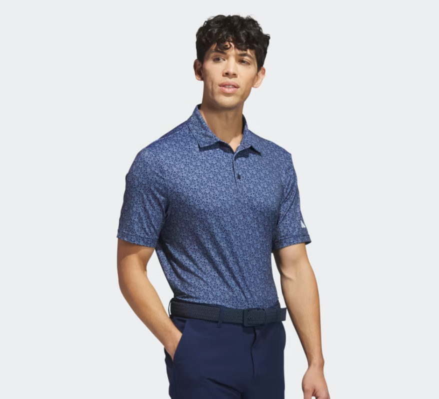 Adidas ULT Allover Print Polo Navy