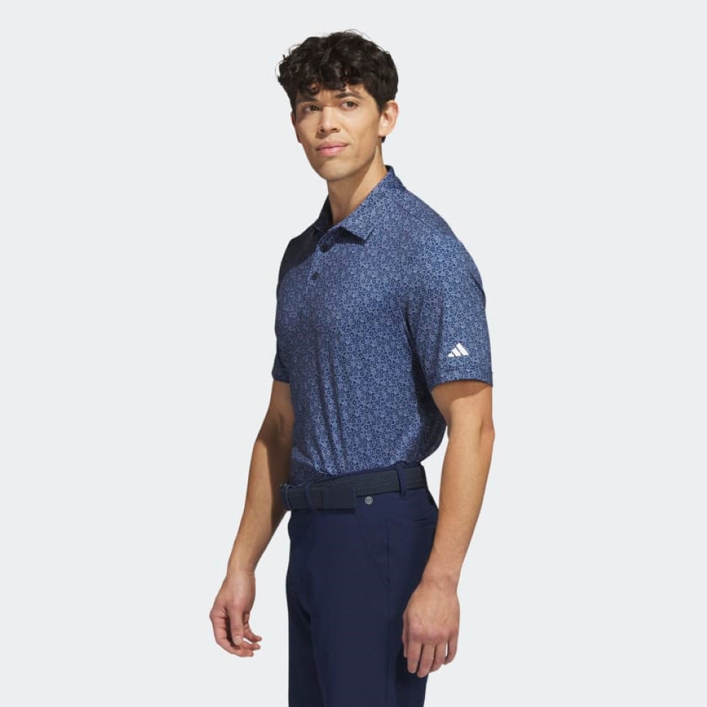 Adidas ULT Allover Print Polo Navy