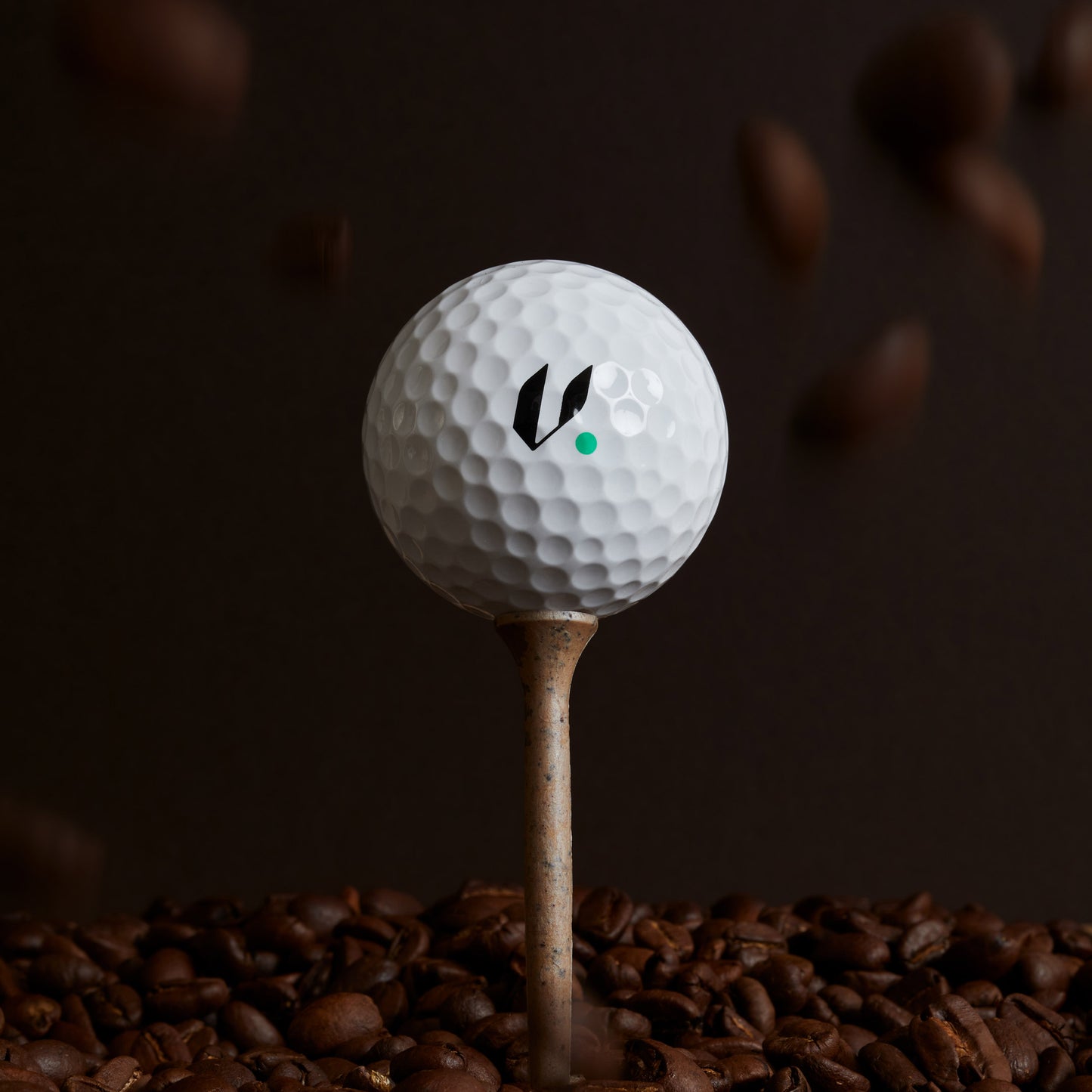 Volle Biodegradable Coffee Golf Tees 40 x 70mm Pack