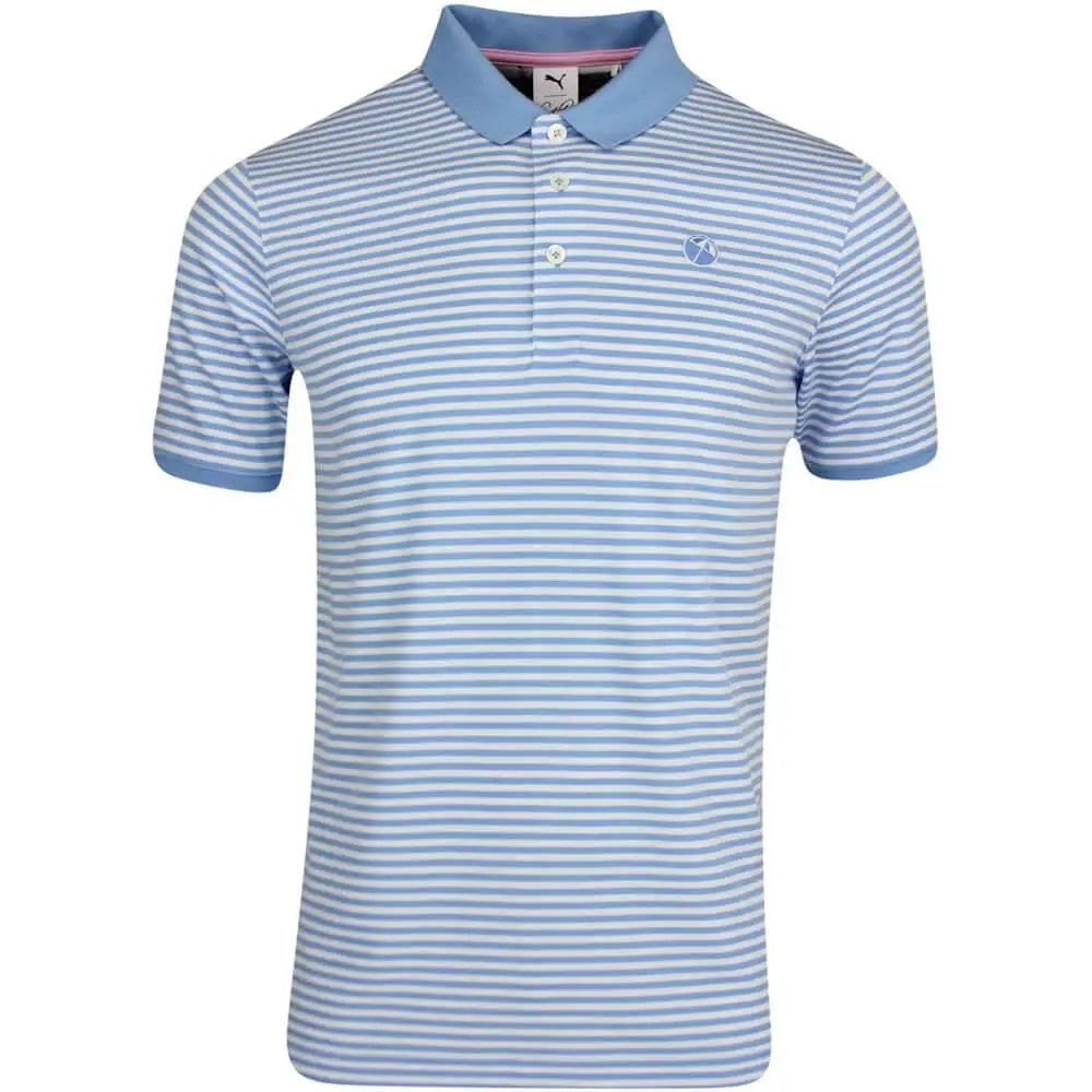 Puma Arnold Palmer Signature Strip Polo Light Blue