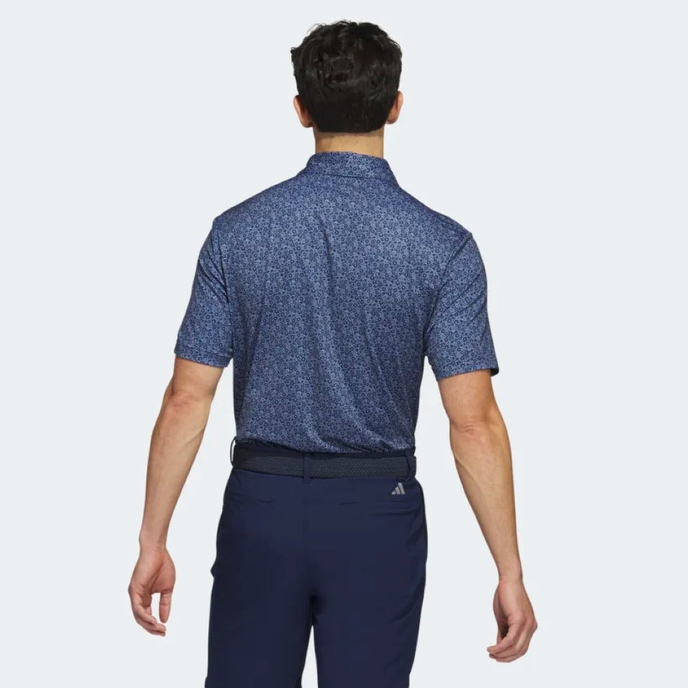 Adidas ULT Allover Print Polo Navy