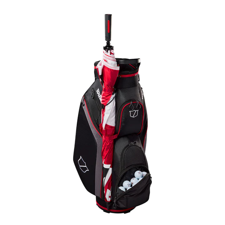WIlson Lite Cart Bag Black/Red