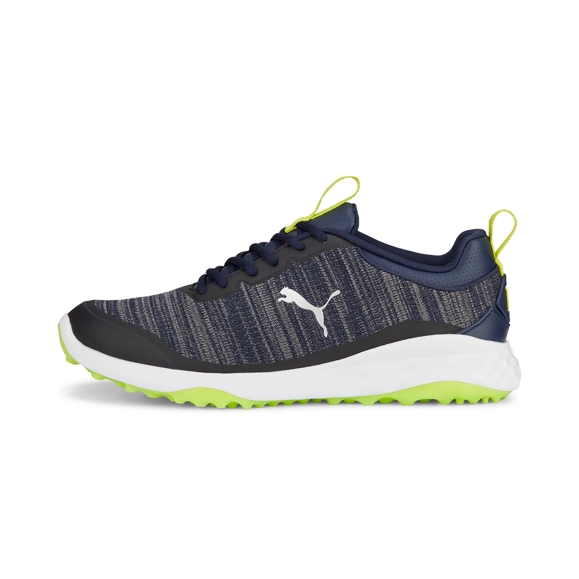 Puma Fusion Pro Spikeless Peacoat Lime Golf Shoe